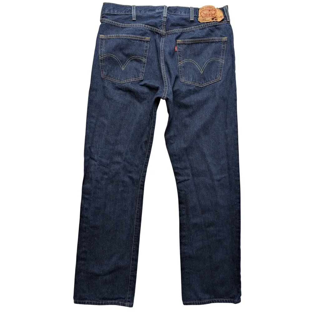 Y2K Levi's 501 Original Fit Jeans Mens 38x34(36x33.5) Straight Leg Denim